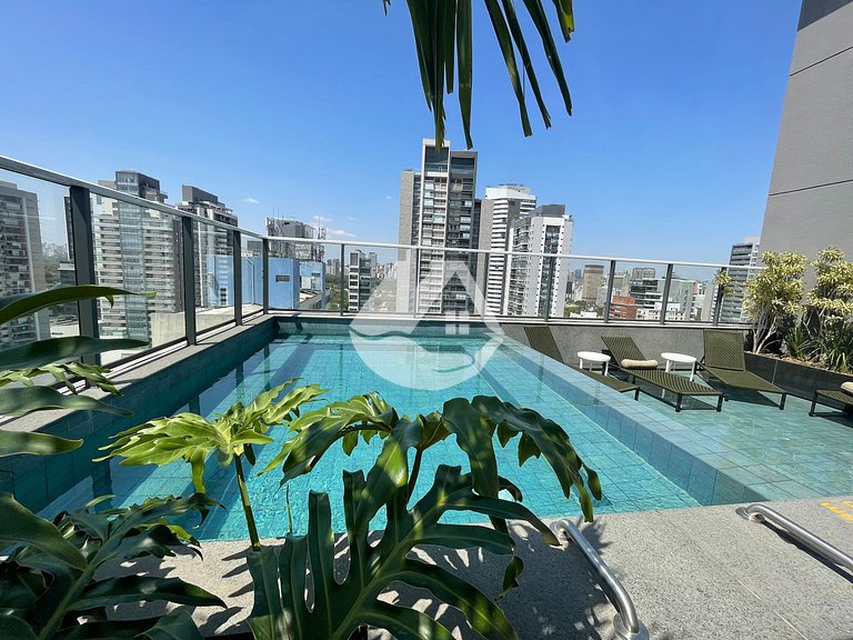 Studio completo com piscina - Pinheiros