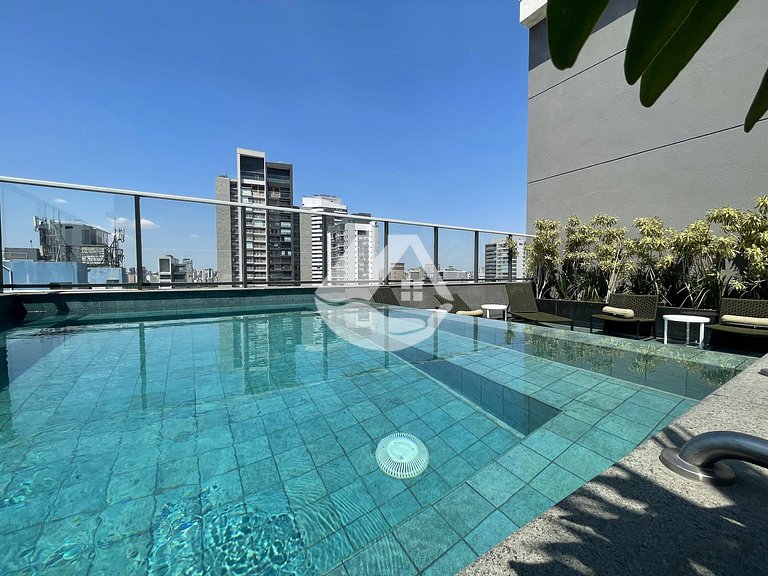 Studio completo com piscina - Pinheiros