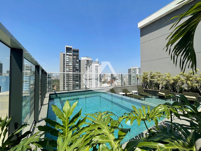 Estudio completo con piscina - Pinheiros
