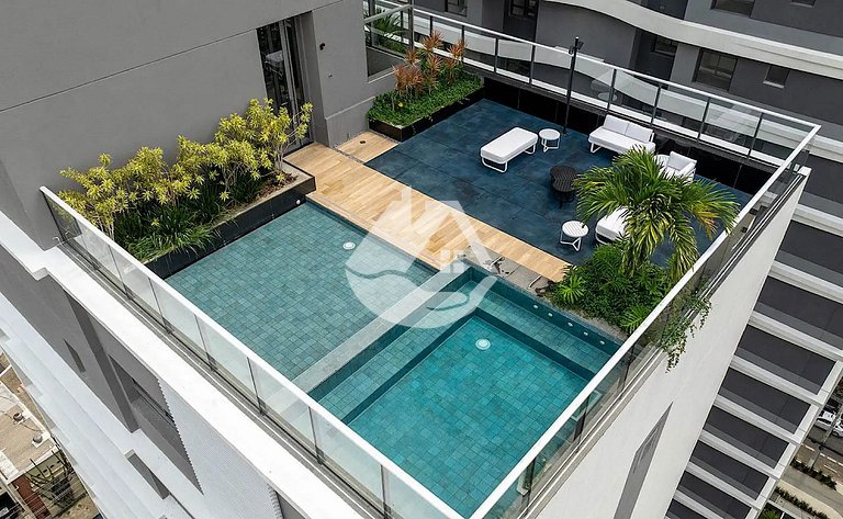 Studio completo com piscina - Pinheiros