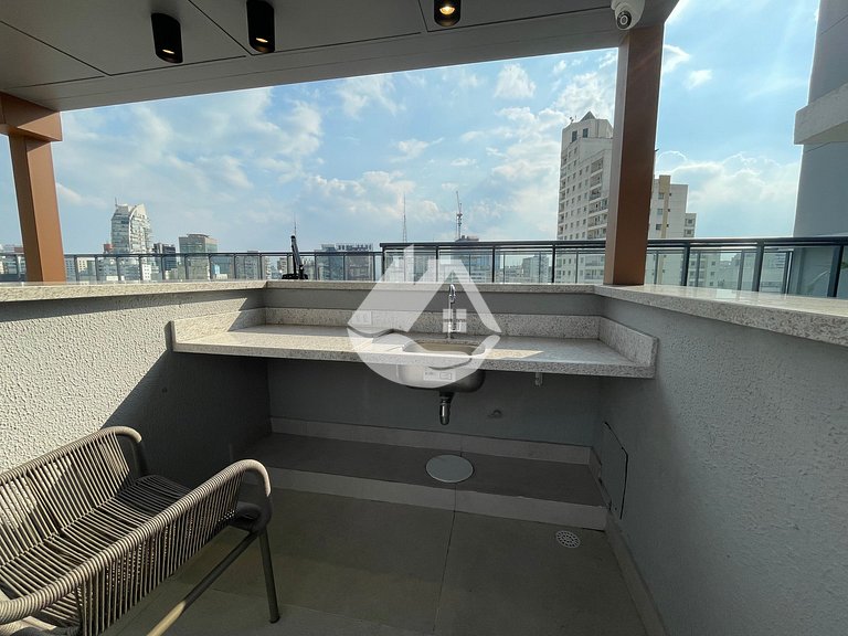 Studio na Augusta - Piscina na cobertura