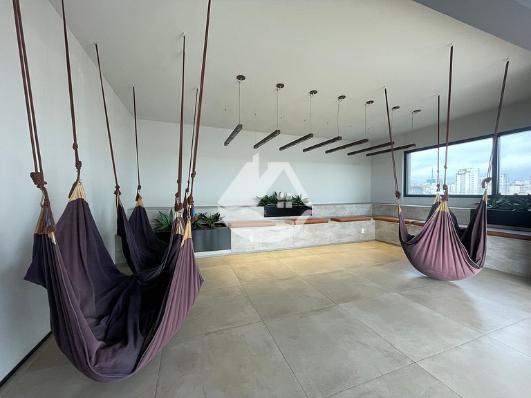 Studio aconchegante em andar alto - Jardins