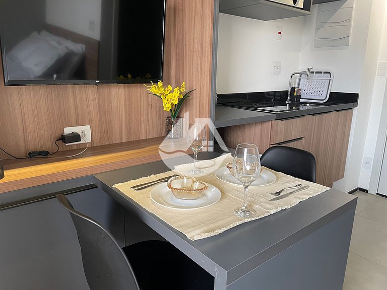 Cozy studio on a high floor - Jardins