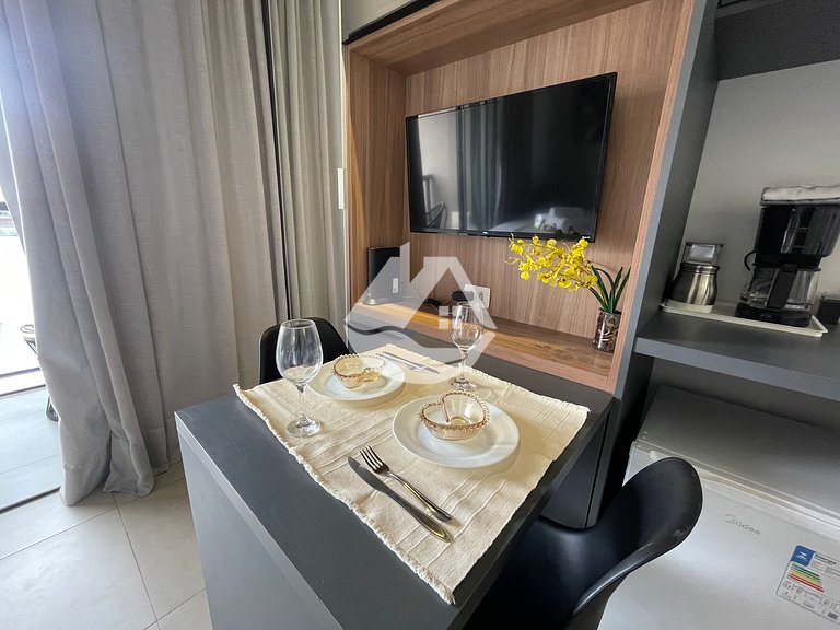 Studio aconchegante em andar alto - Jardins