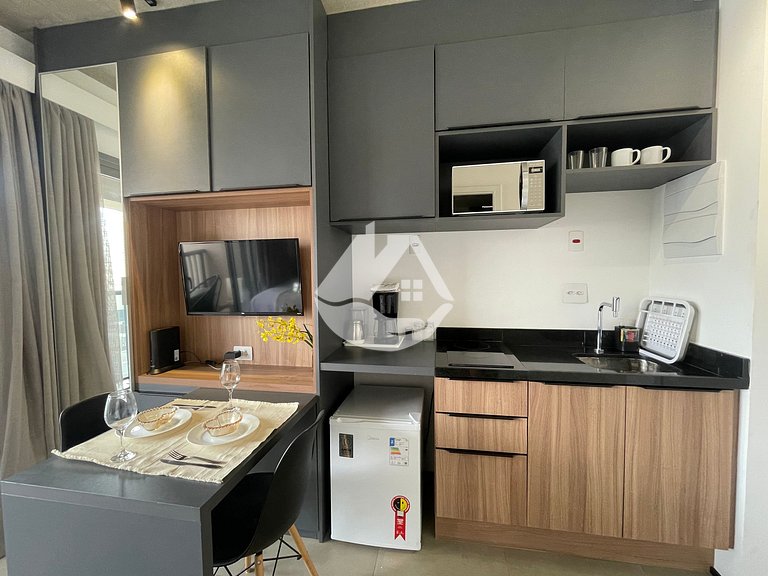 Acogedor estudio en piso alto - Jardins