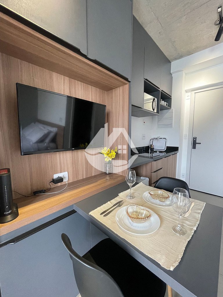 Cozy studio on a high floor - Jardins