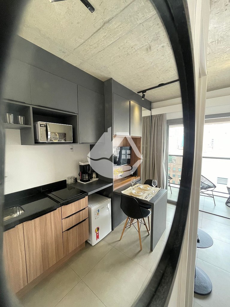 Cozy studio on a high floor - Jardins