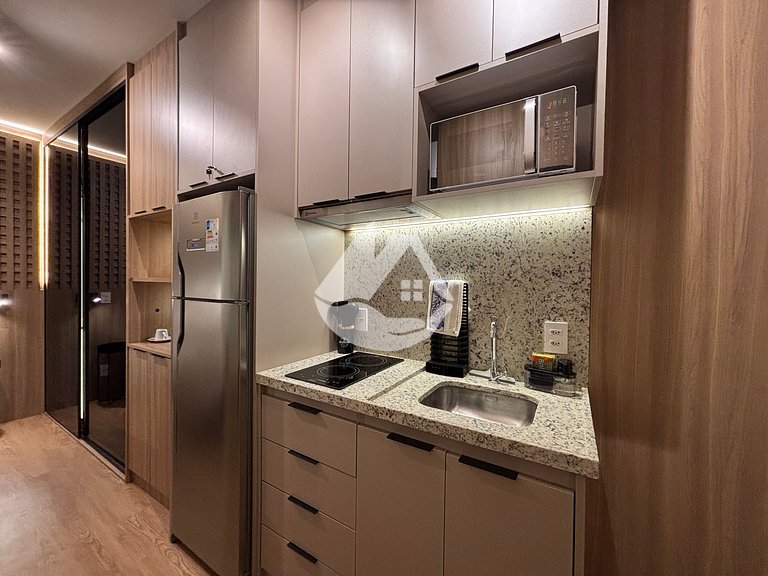 Stylish studio apartment across from Vila Madalena metro sta