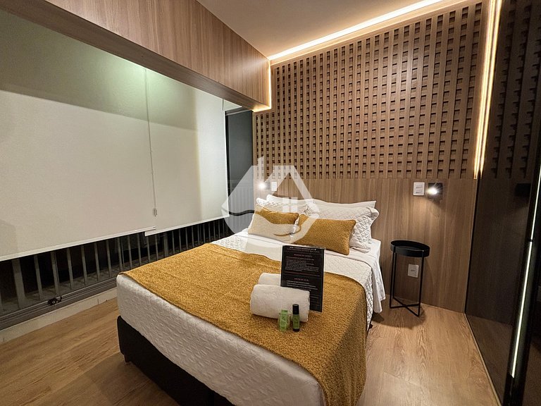 Stylish studio apartment across from Vila Madalena metro sta