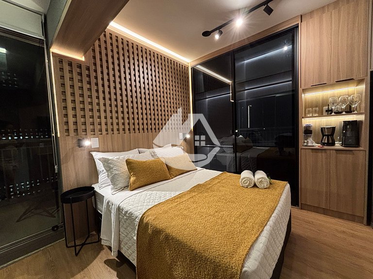 Elegante apartamento tipo estudio frente a la estación de me