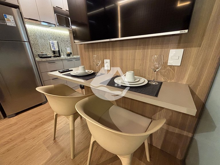 Stylish studio apartment across from Vila Madalena metro sta