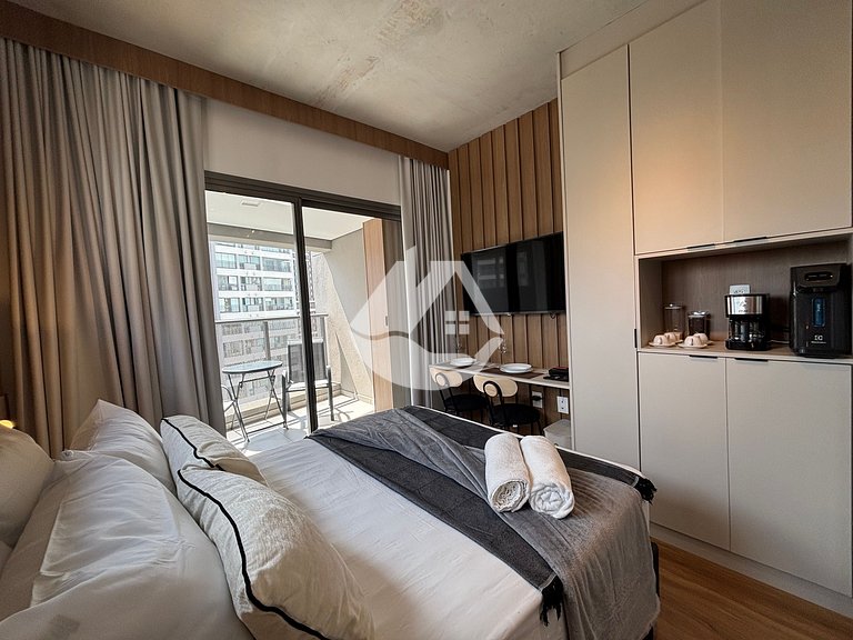 Estudio moderno a 5 minutos de metro Vila Madalena