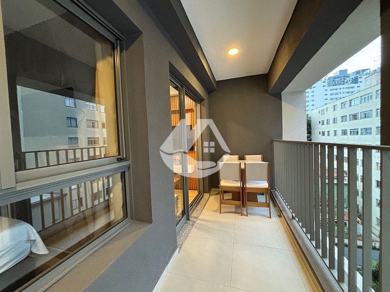 Apartamento 1 dorm. - AC - Piscina - Metrô Sumaré