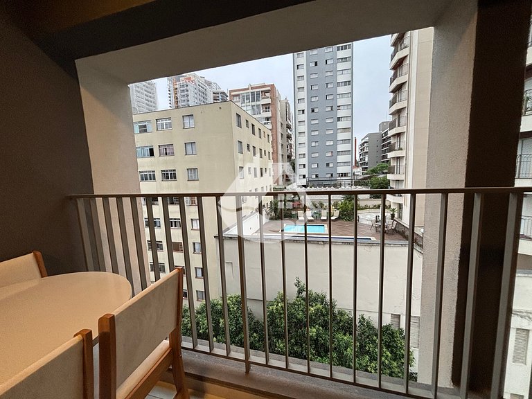 Apartamento 1 dorm. - AC - Piscina - Metrô Sumaré