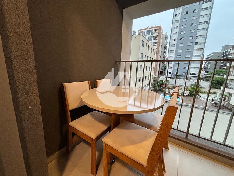 Apartamento 1 dorm. - AC - Piscina - Metrô Sumaré