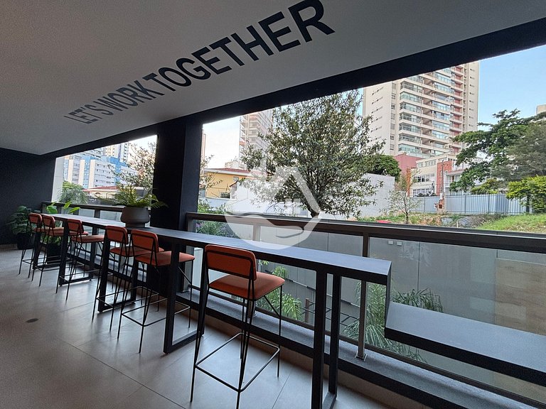 Estudio moderno a 5 minutos de metro Vila Madalena