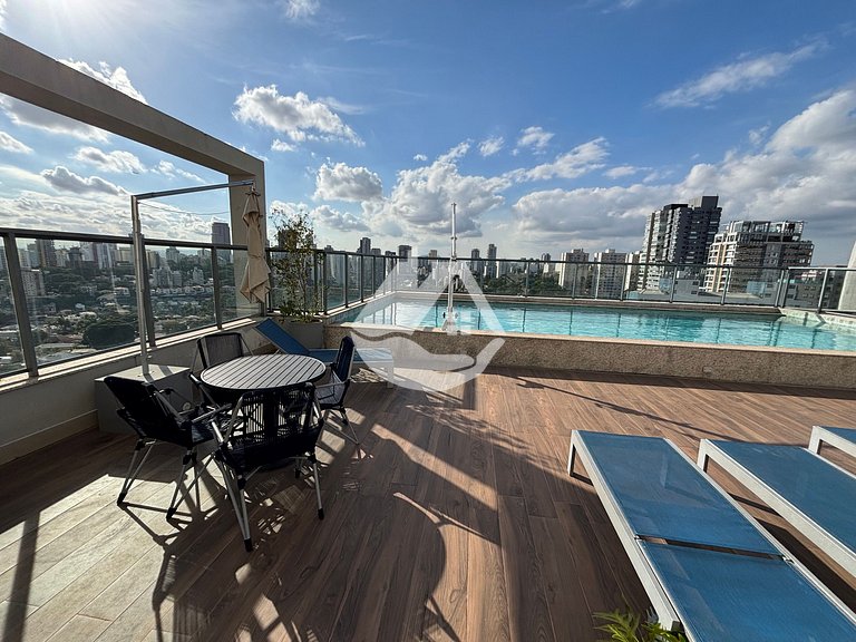 Apartamento 1 dorm. - AC - Piscina - Metrô Sumaré