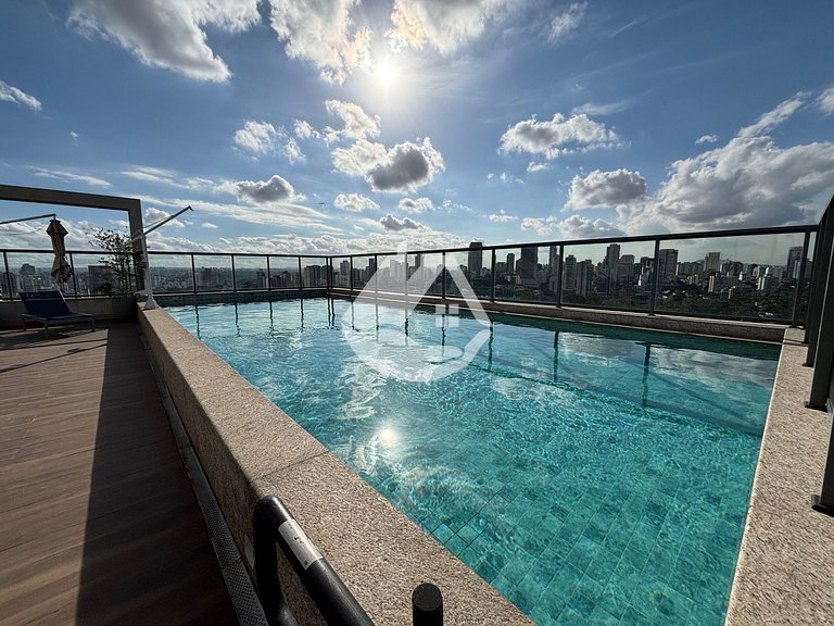 Apartamento 1 dorm. - AC - Piscina - Metrô Sumaré