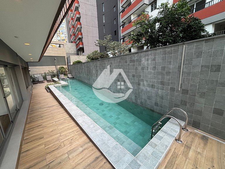 Elegante apartamento tipo estudio frente a la estación de me