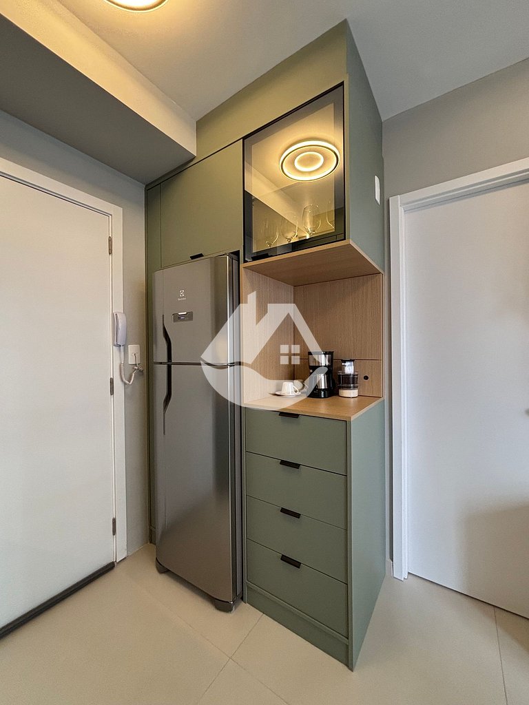 Apartamento 1 dorm. - 4 hóspedes - AC