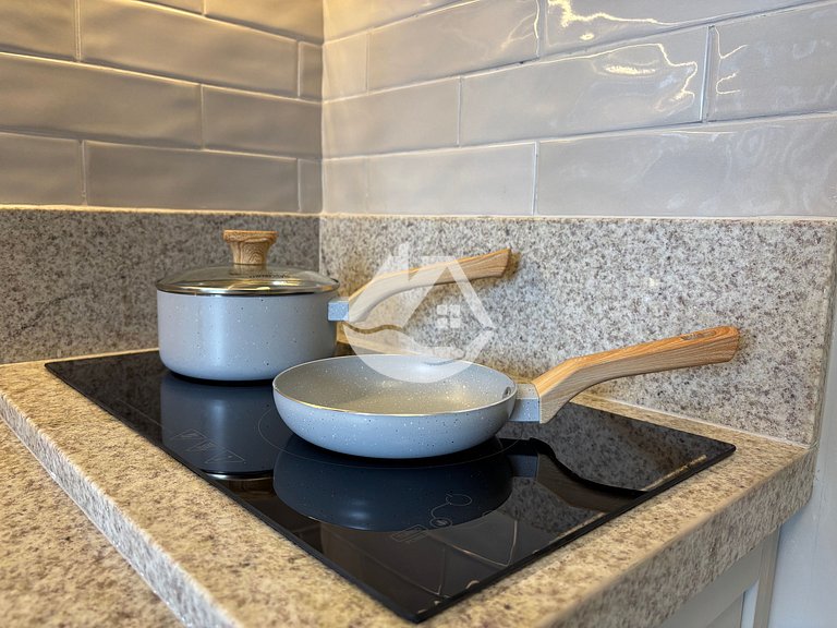 Apartamento 1 dorm. - 4 hóspedes - AC