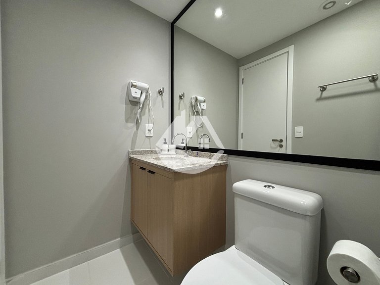 Apartamento 1 dorm. - 4 hóspedes - AC