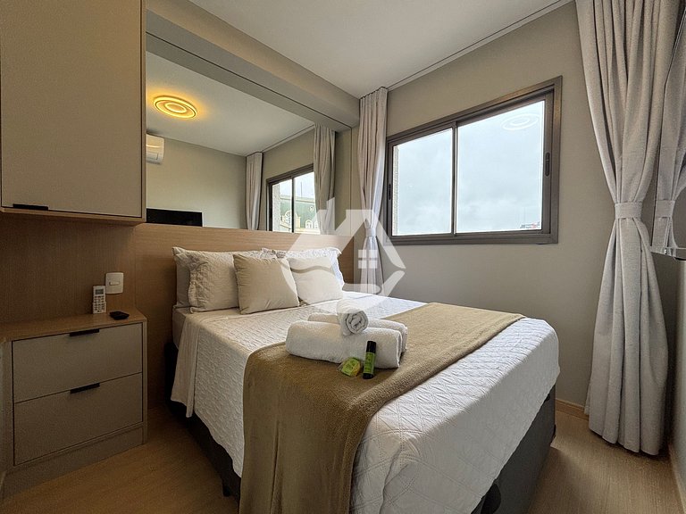 Apartamento 1 dorm. - 4 hóspedes - AC