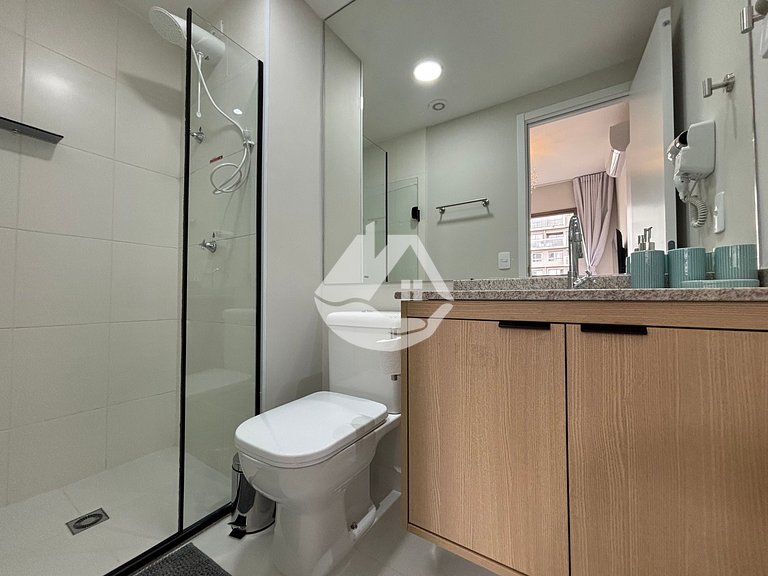 Apartamento 1 dorm. - 4 hóspedes - AC