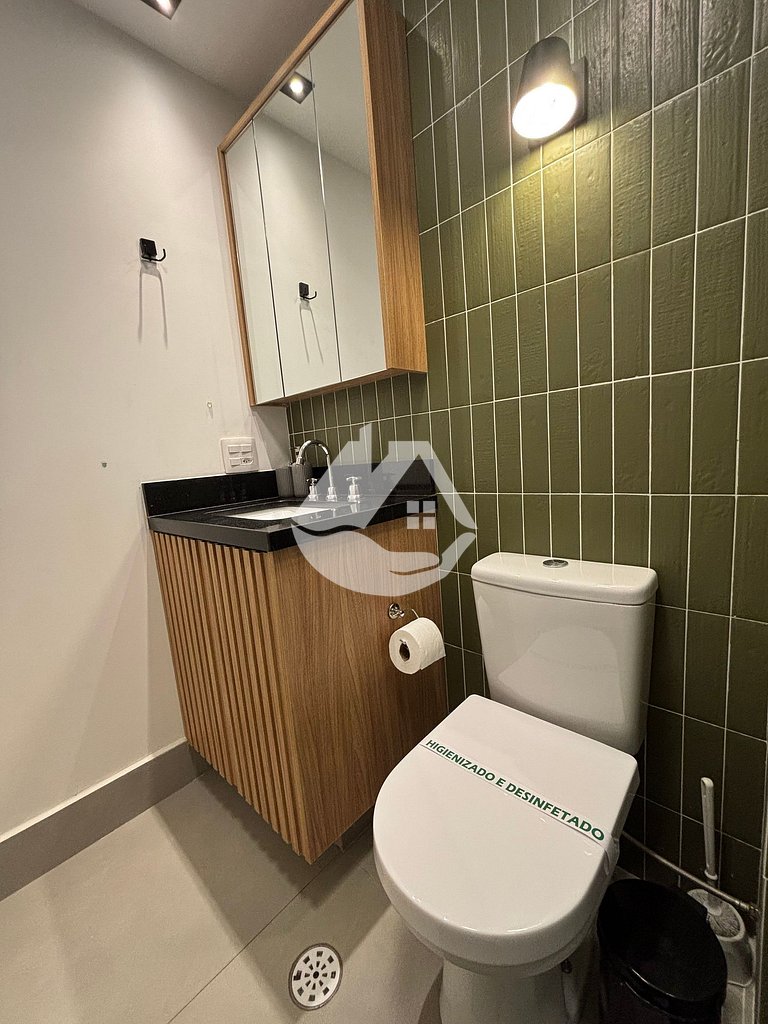 Studio moderno - AC - piscina na cobertura
