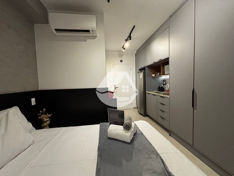 Studio moderno - AC - piscina na cobertura