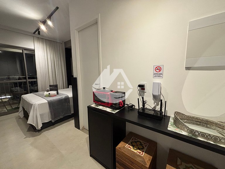 Studio moderno - AC - piscina na cobertura
