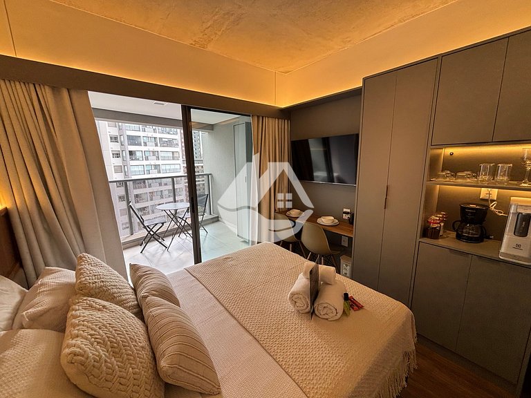 Estudio moderno a 5 minutos de metro Vila Madalena