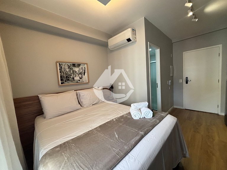 Studio completo - AC - Piscina - Vila Buarque