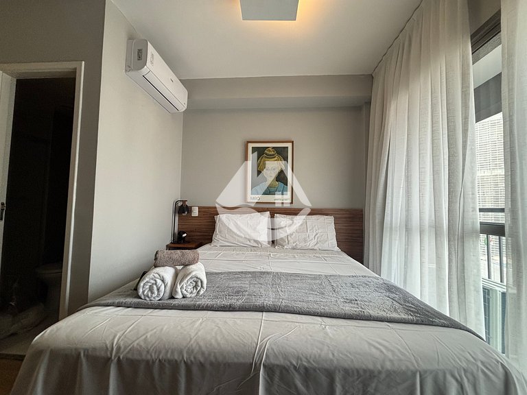 Studio completo - AC - Piscina - Vila Buarque