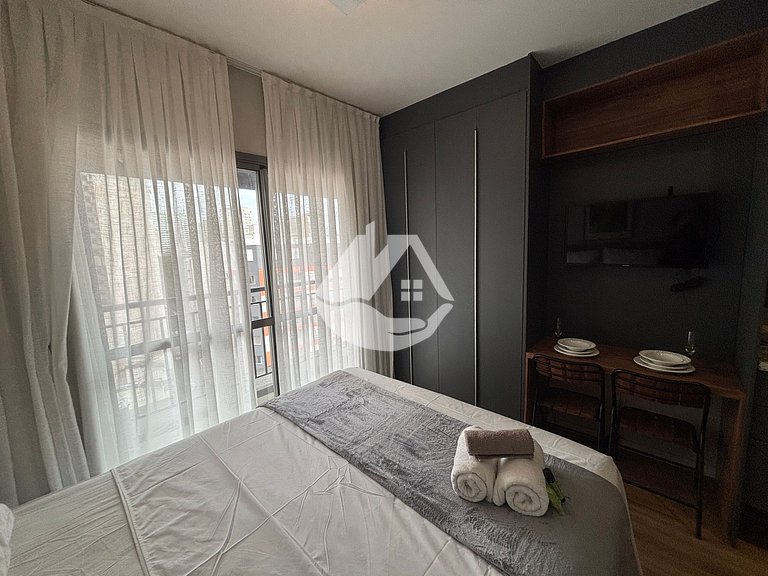 Studio completo - AC - Piscina - Vila Buarque